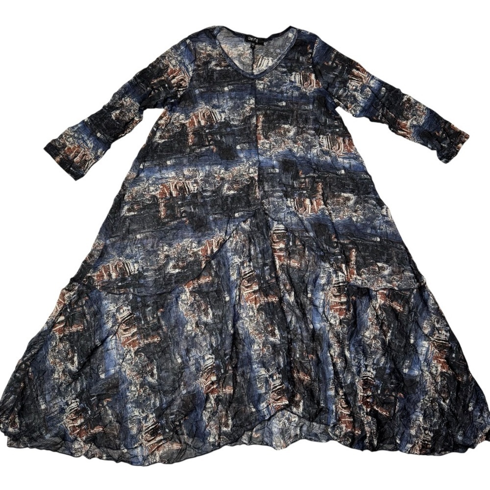 Comfy USA Sheer 3/4 Sleeve Cover Up Dress Size S - Picture 5 of 7
